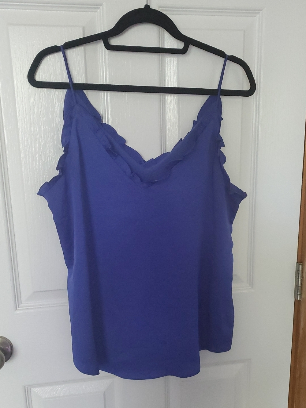 2/$10 Express Purple Ruffle-Trim Camisole